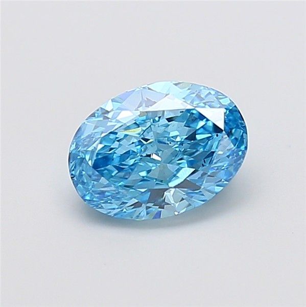 2.03 CT Fancy Vivid Blue OVAL