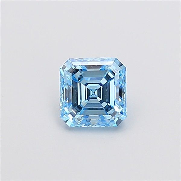 1.03 CT Fancy Vivid Blue ASSCHER