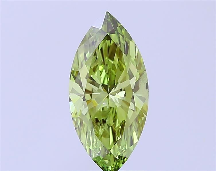 1.52 CT Fancy Vivid Green MARQUISE