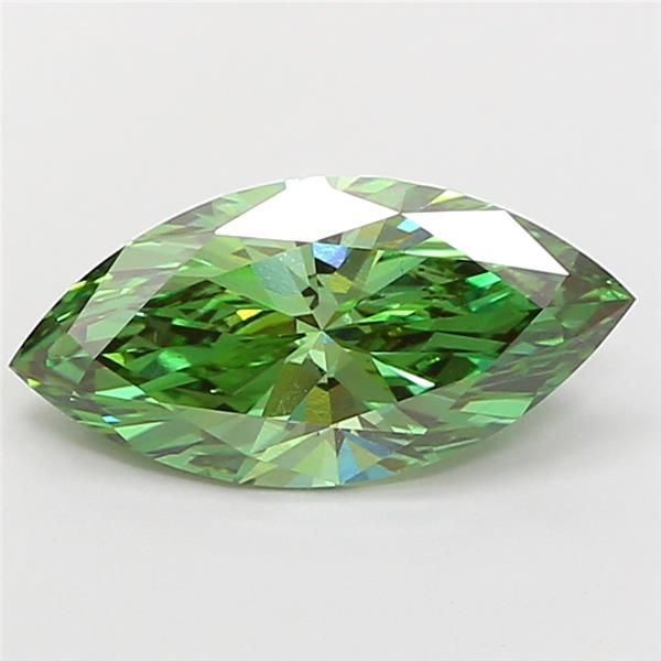 0.95 CT Fancy Vivid Green MARQUISE