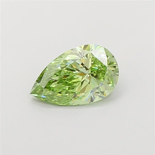 1.0 CT Fancy Vivid Green PEAR