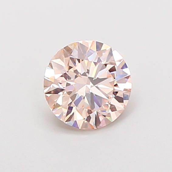 1.09 CT Fancy Light Orangey Pink ROUND