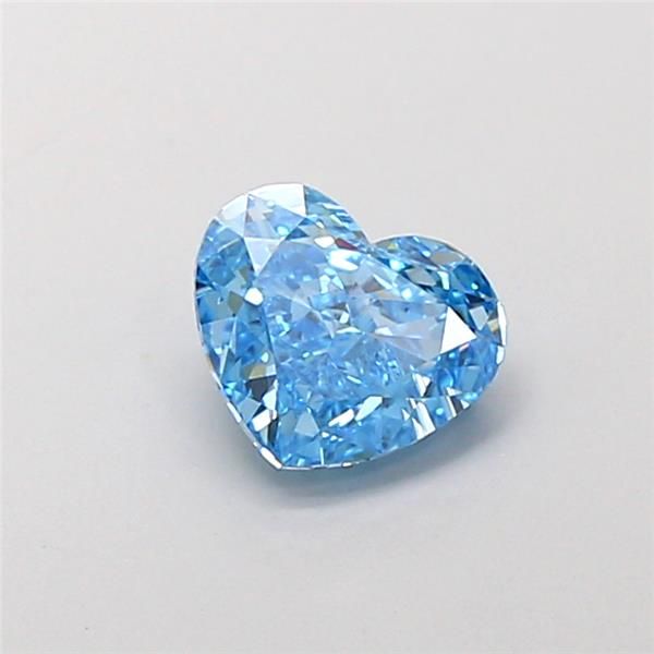 1.01 CT Fancy Vivid Blue HEART