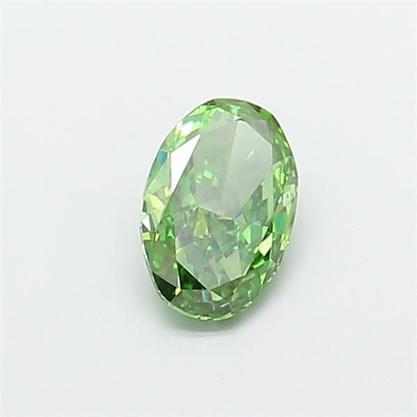 0.98 CT Fancy Vivid Green OVAL