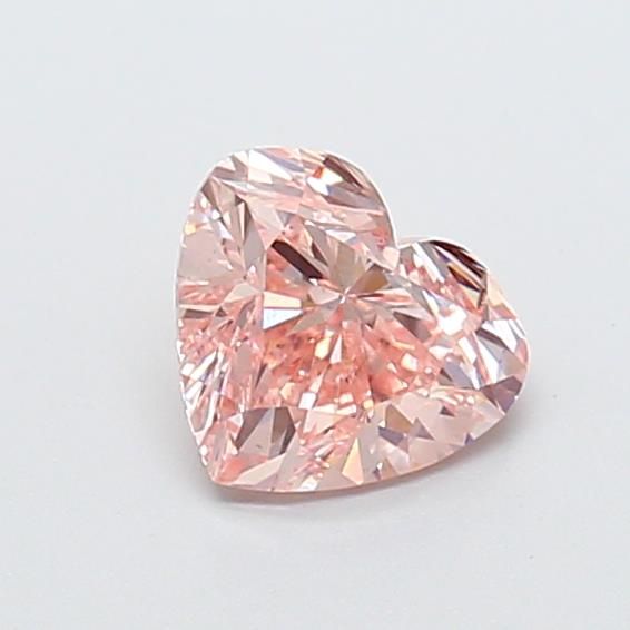 0.94 CT Fancy Intense Pink HEART