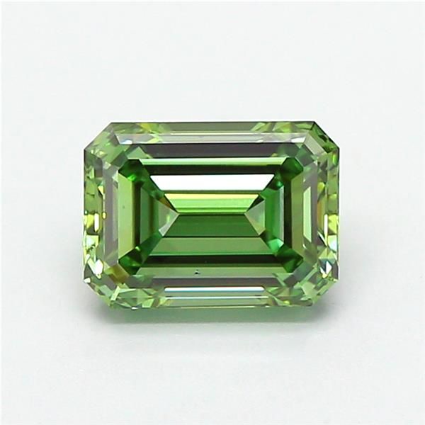 1.51 CT Fancy Vivid Green EMERALD