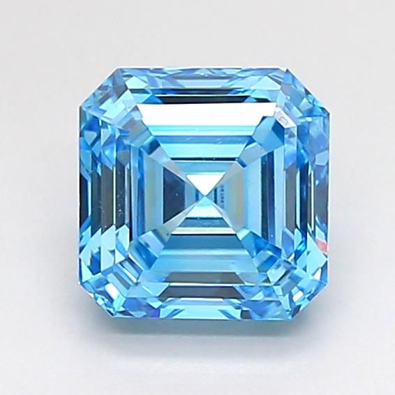 1.31 CT Fancy Vivid Blue ASSCHER