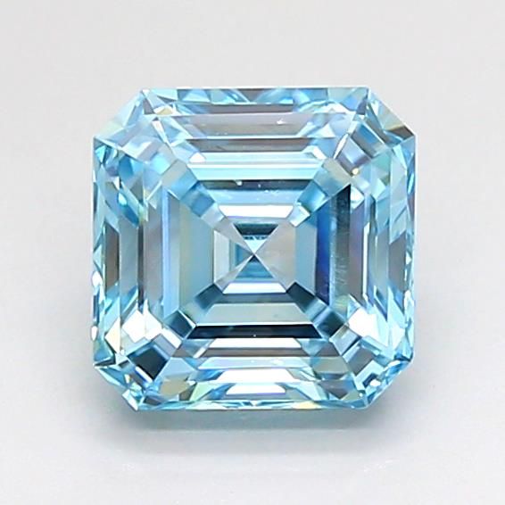 1.24 CT Fancy Vivid Blue ASSCHER
