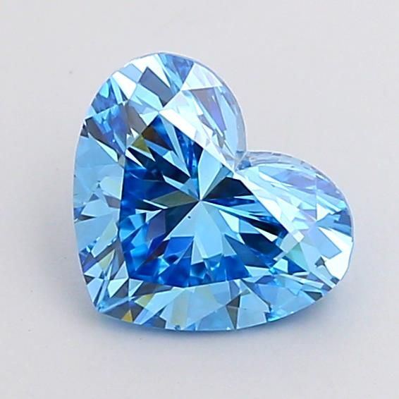 1.26 CT Fancy Vivid Blue HEART