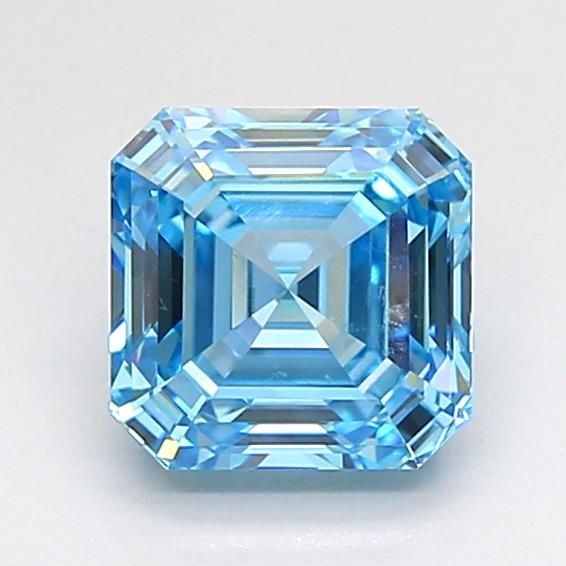 1.31 CT Fancy Vivid Blue ASSCHER