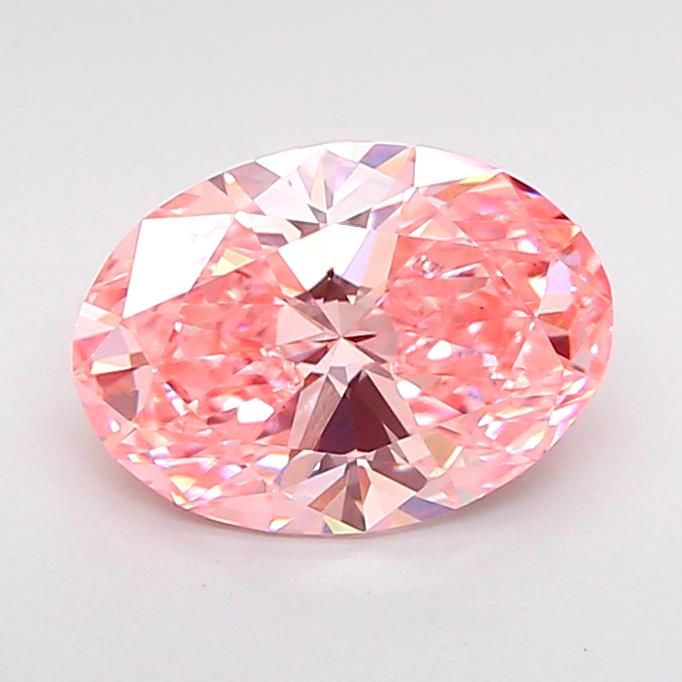 1.54 CT Fancy Vivid Pink OVAL