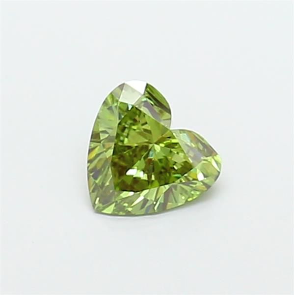 1.03 CT Fancy Vivid Green HEART