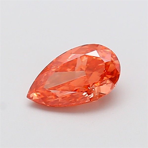 1.18 CT Fancy Vivid Pinkish Orange PEAR