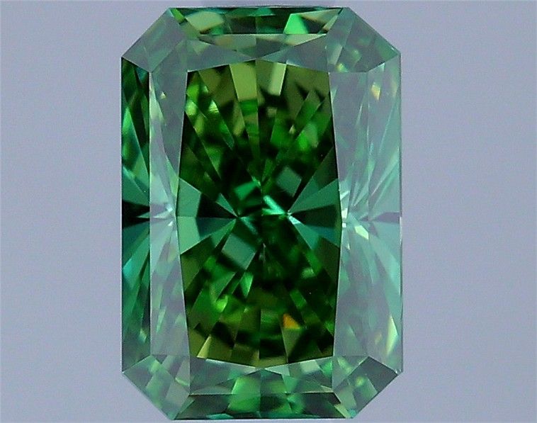 0.64 CT Fancy Vivid Green RADIANT