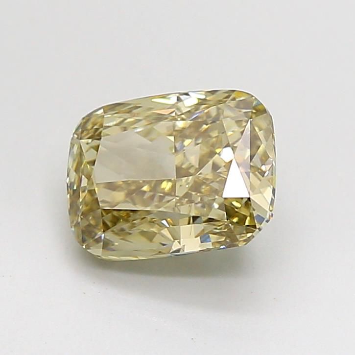 1.59 CT Fancy Yellow CUSHION MODIFIED