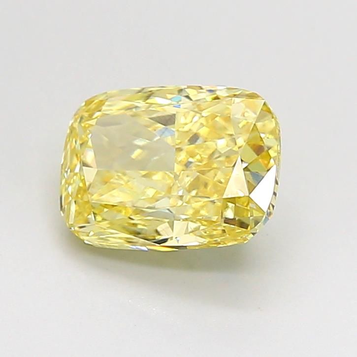 1.59 CT Fancy Intense Yellow CUSHION MODIFIED