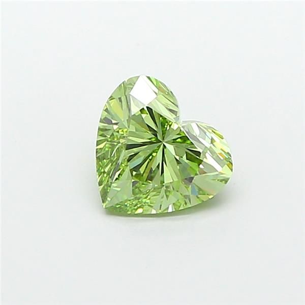 1.56 CT Fancy Vivid Green HEART