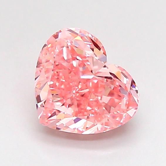 1.0 CT Fancy Intense Pink HEART