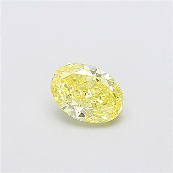 0.82 CT Fancy Intense Yellow OVAL