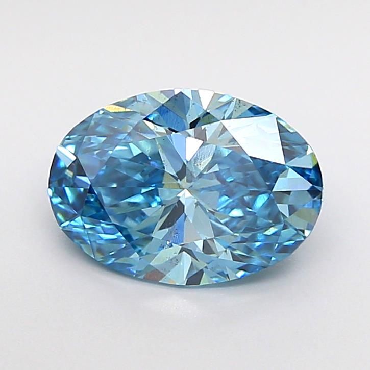 1.51 CT Fancy Vivid Blue OVAL