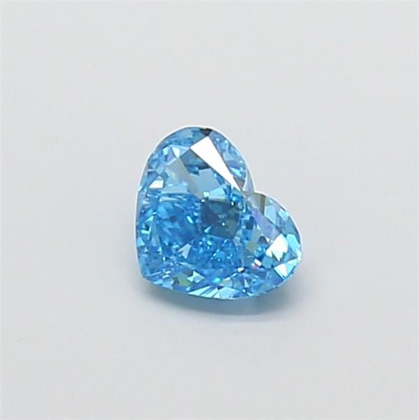 0.9 CT Fancy Vivid Blue HEART
