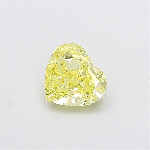1.21 CT Fancy Yellow HEART