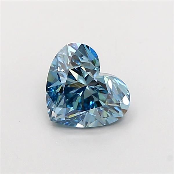 1.09 CT Fancy Vivid Blue HEART
