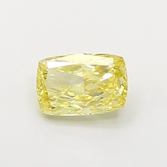 0.67 CT Fancy Yellow CUSHION MODIFIED