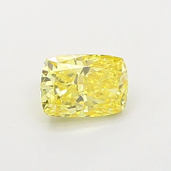 0.64 CT Fancy Intense Yellow CUSHION MODIFIED