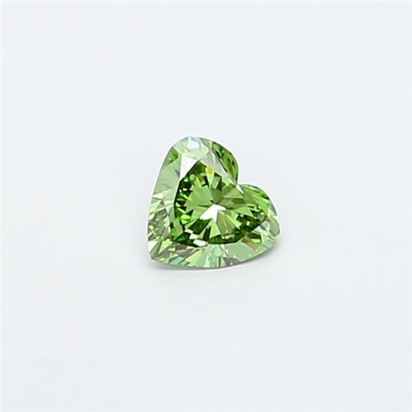 0.81 CT Fancy Vivid Green HEART