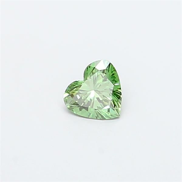 0.67 CT Fancy Vivid Green HEART