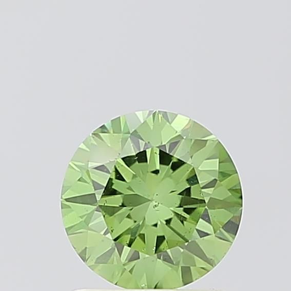 1.0 CT Fancy Vivid Green ROUND