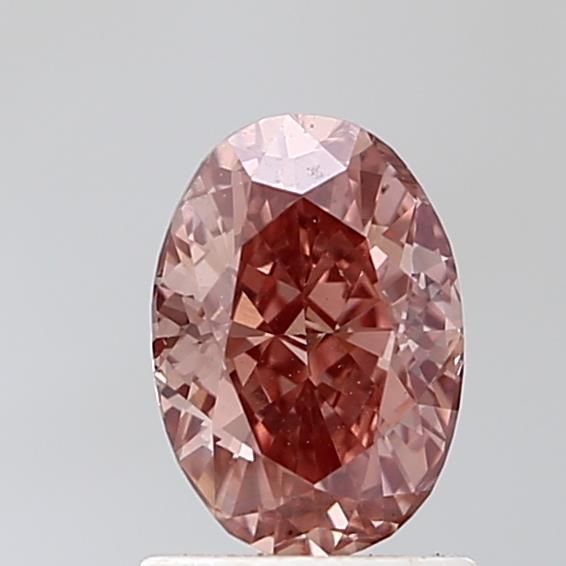 1.37 CT Fancy Intense Brownish Pink OVAL