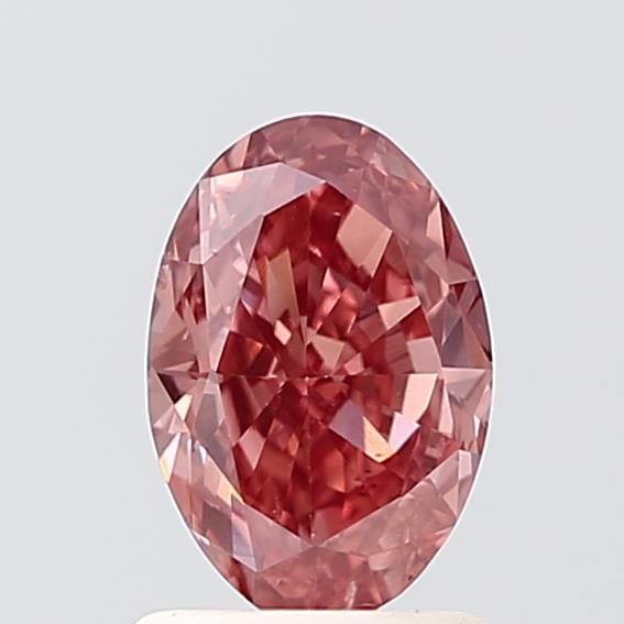 1.28 CT Fancy Intense Brownish Pink OVAL