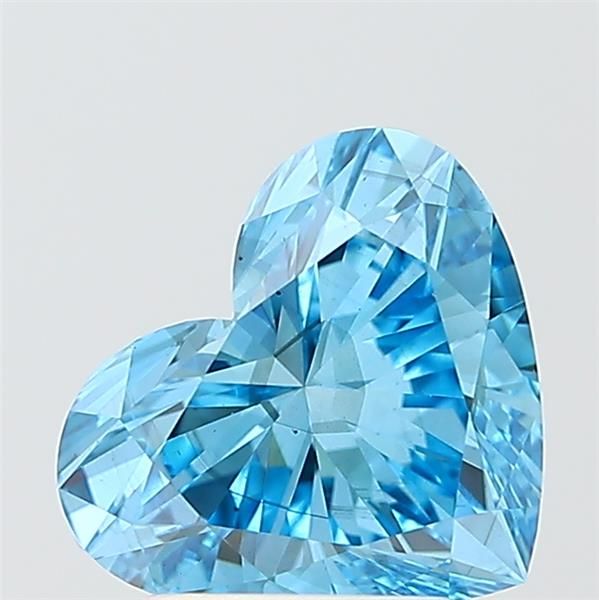 2.01 CT Fancy Vivid Blue HEART