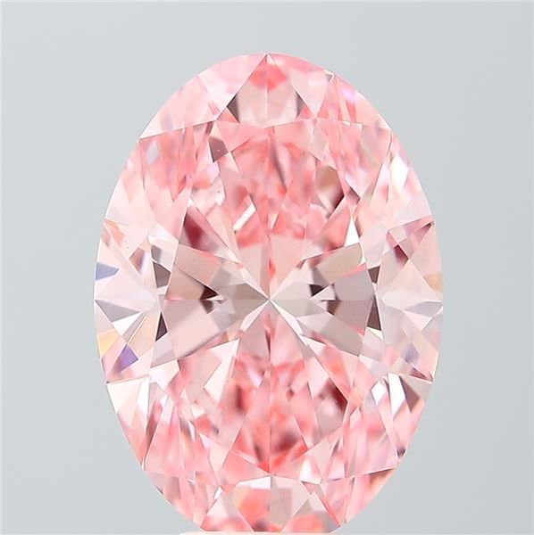 7.04 ct. oval Lab Grown Diamond front image