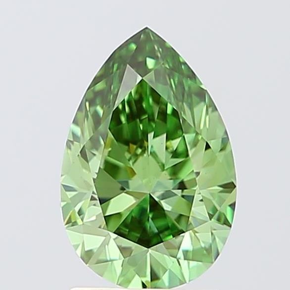 1.46 CT Fancy Vivid Green PEAR