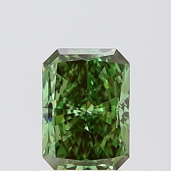 0.98 CT Fancy Vivid Green RADIANT