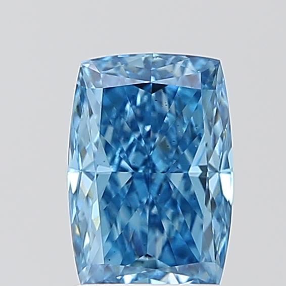 1.54 CT Fancy Vivid Blue CUSHION MODIFIED