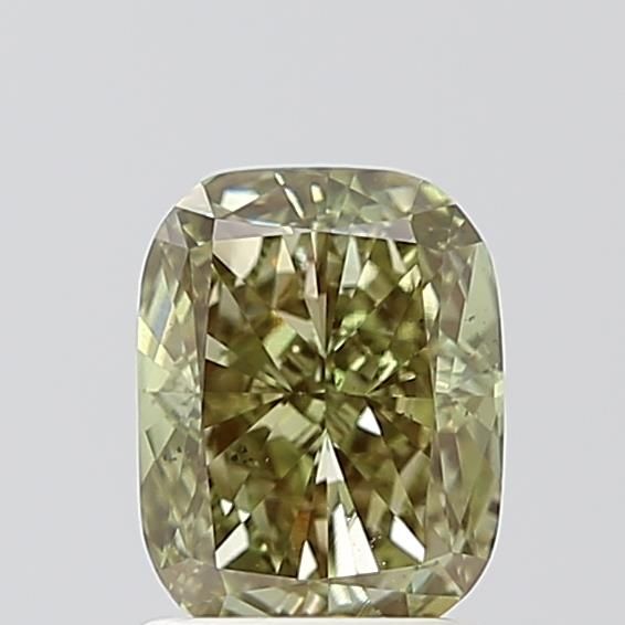 1.5 CT Fancy Vivid Green CUSHION MODIFIED