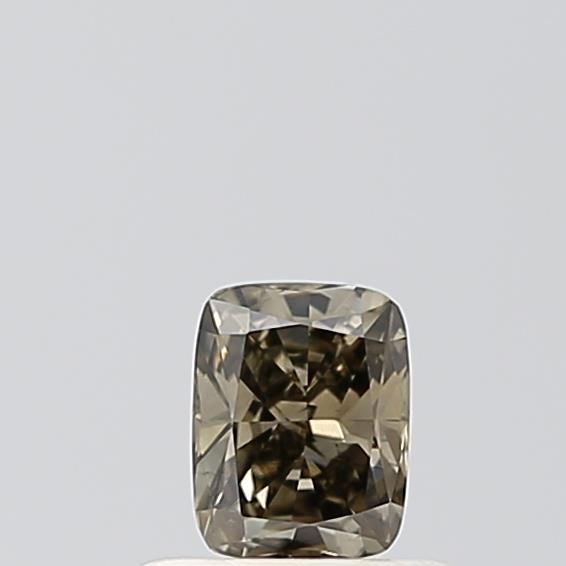 0.37 CT Fancy Yellowish Gray CUSHION MODIFIED