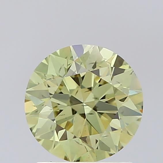 1.53 CT Fancy Vivid Green ROUND