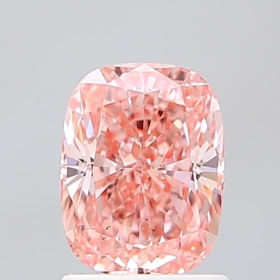 1.52 CT Fancy Vivid Pink CUSHION MODIFIED