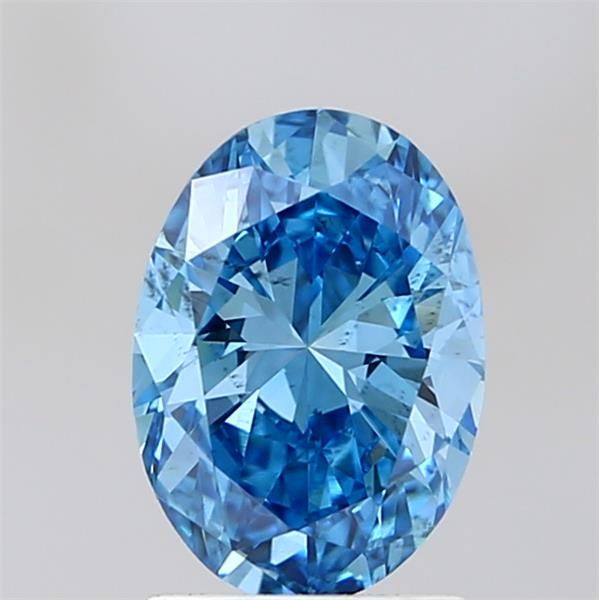 1.54 CT Fancy Vivid Blue OVAL