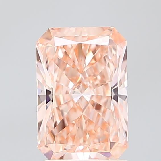 1.59 CT Fancy Vivid Orangey Pink RADIANT