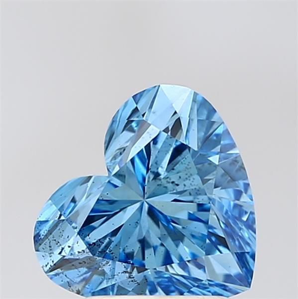 2.07 CT Fancy Vivid Blue HEART