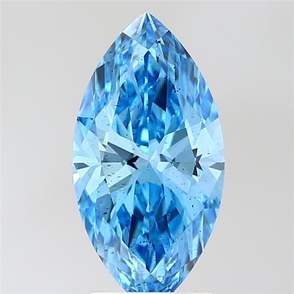 2.06 CT Fancy Vivid Blue MARQUISE