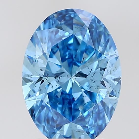 2.0 CT Fancy Vivid Blue OVAL