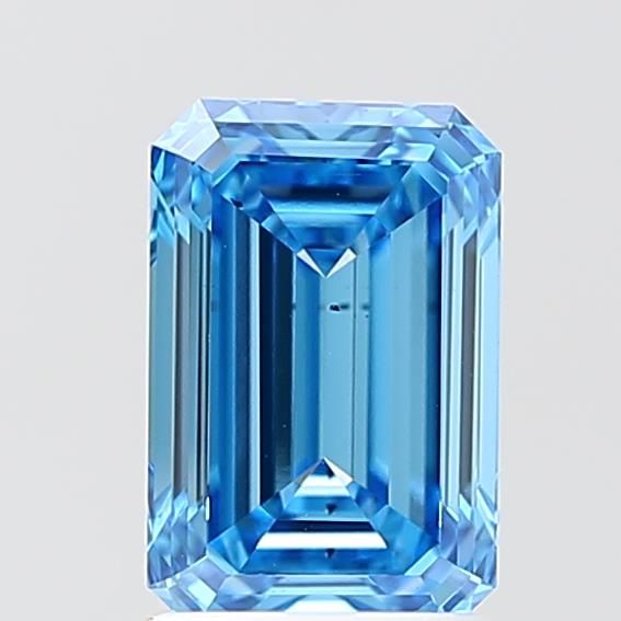 1.74 CT Fancy Vivid Blue EMERALD