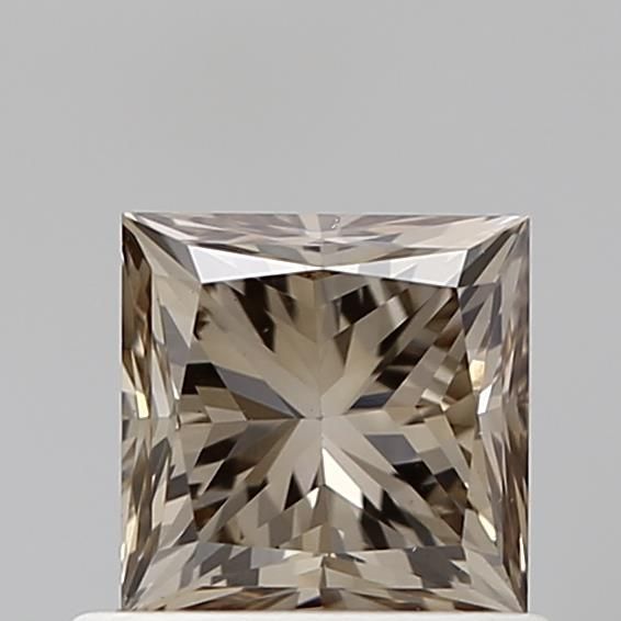 0.88 CT Fancy Light Grayish Brown PRINCESS